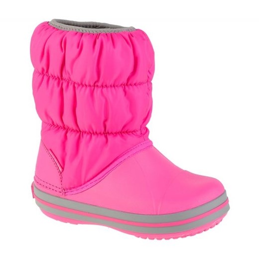 Buty Crocs Winter Puff Boot Jr 14613-6TR różowe ze sklepu ButyModne.pl w kategorii Buty zimowe dziecięce - zdjęcie 147818309
