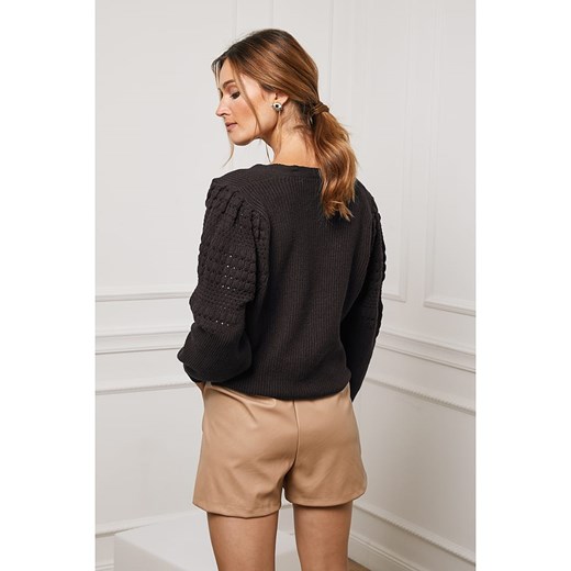 Sweter "Chola" w kolorze czarnym Joséfine XL wyprzedaż Limango Polska