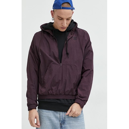 Adidas Originals kurtka męska kolor fioletowy przejściowa oversize M ANSWEAR.com