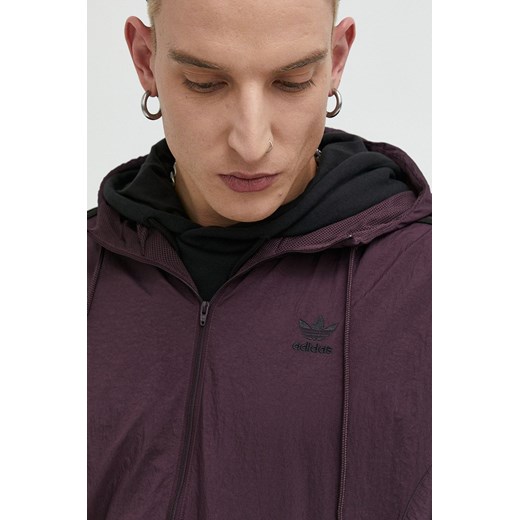 Adidas Originals kurtka męska kolor fioletowy przejściowa oversize L ANSWEAR.com