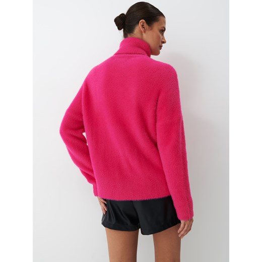 Mohito - Różowy sweter z golfem - Różowy Mohito S Mohito