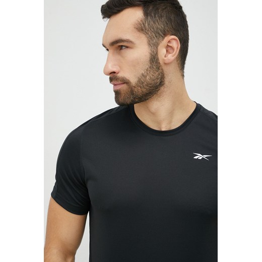 Reebok t-shirt treningowy Tech kolor czarny gładki Reebok XL ANSWEAR.com