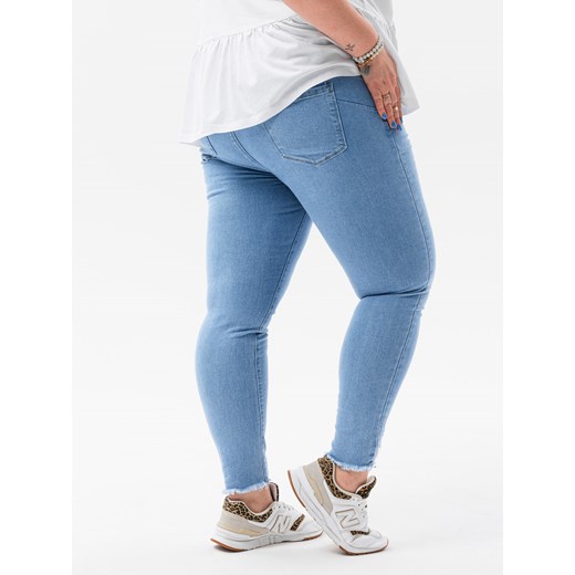Spodnie damskie jeansowe Plus Size 136PLR - niebieskie Edoti.com 40 okazyjna cena Edoti