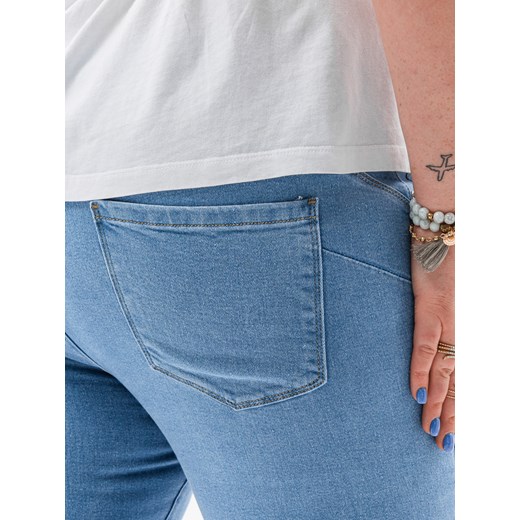 Spodnie damskie jeansowe Plus Size 136PLR - niebieskie Edoti.com 40 Edoti wyprzedaż