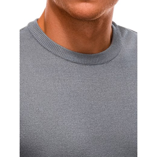 Sweter męski 199E - szary Edoti.com L Edoti