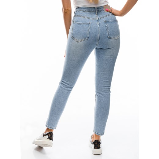Spodnie damskie jeansowe 143PLR - niebieskie Edoti.com S okazyjna cena Edoti