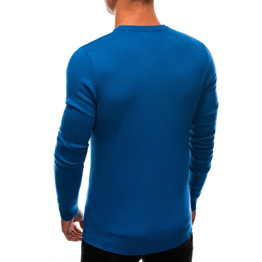 Sweter męski 199E - niebieski Edoti.com XL Edoti
