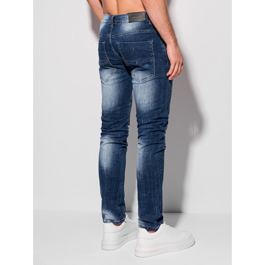 Spodnie męskie jeansowe 1307P - niebieskie Edoti.com 31 Edoti