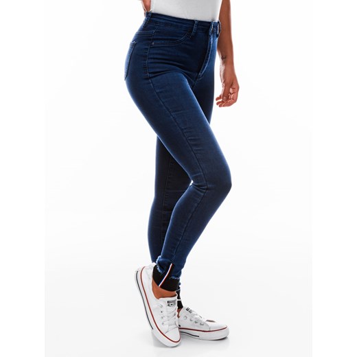 Spodnie damskie jeansowe 181PLR - niebieskie Edoti.com M Edoti