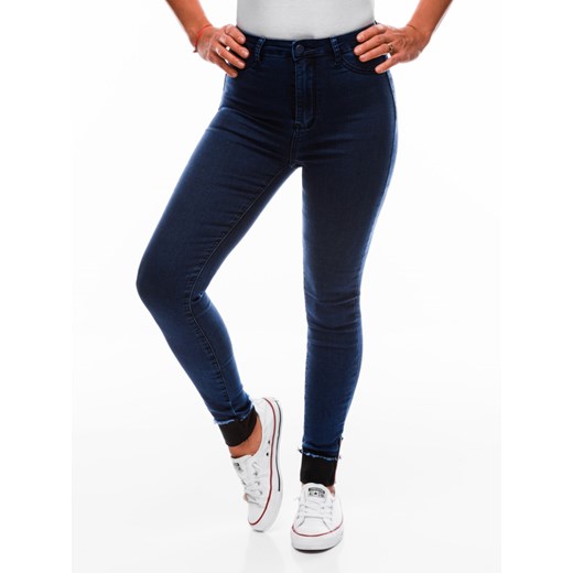 Spodnie damskie jeansowe 181PLR - niebieskie Edoti.com M Edoti