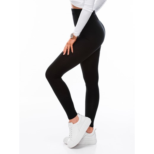 Spodnie damskie legginsy 071PLR - czarne ze sklepu Edoti w kategorii Spodnie damskie - zdjęcie 147911906
