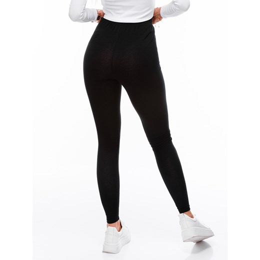 Spodnie damskie legginsy 071PLR - czarne Edoti.com XL okazja Edoti