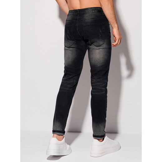 Spodnie męskie jeansowe 1302P - czarne Edoti.com 34 Edoti
