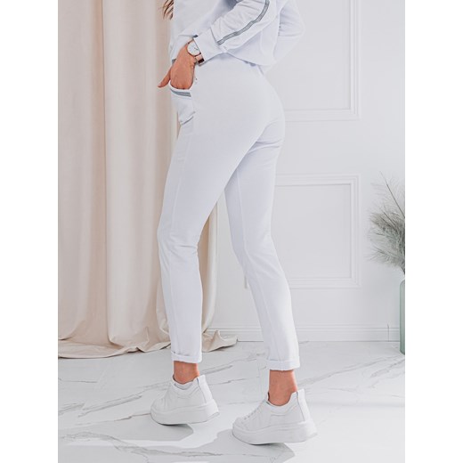 Komplet damski bluza + spodnie 001ZLR - biały Edoti.com XS/S okazyjna cena Edoti