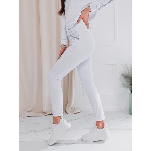 Komplet damski bluza + spodnie 001ZLR - biały Edoti.com XS/S okazja Edoti