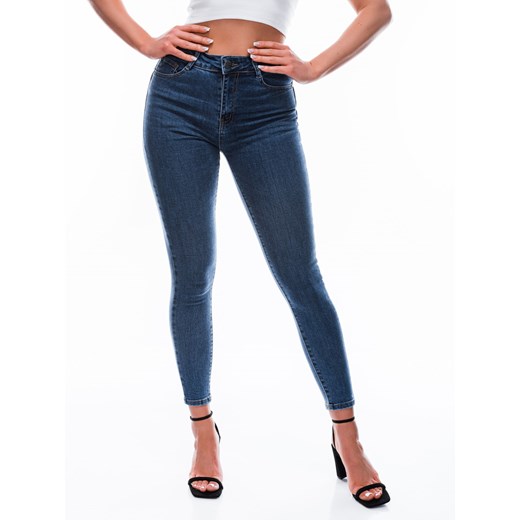 Spodnie damskie jeansowe 151PLR - granatowe Edoti.com 38 wyprzedaż Edoti