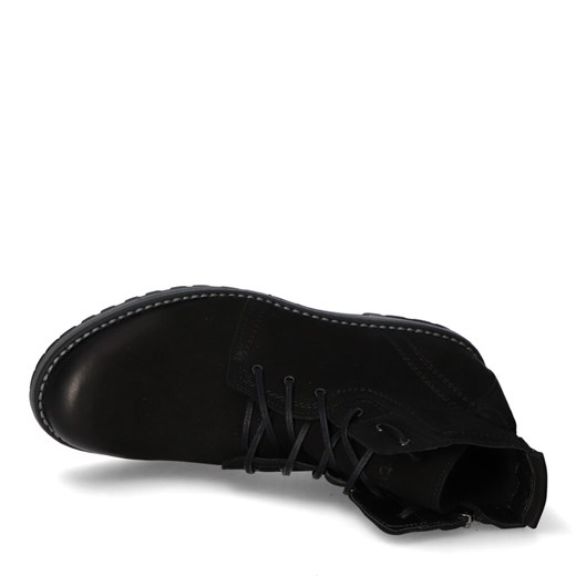 Czarne buty zimowe męskie Arturo z nubuku 