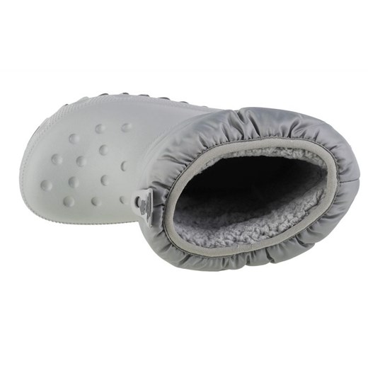 Buty Crocs Classic Neo Puff Boot Jr 207684-007 szare Crocs 32 ButyModne.pl