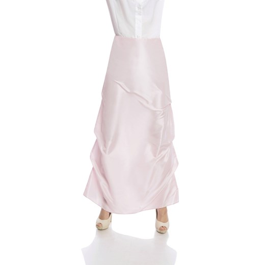 Spódnica FSP022 RÓŻOWY BLADY fokus-fashion rozowy kwiatowy