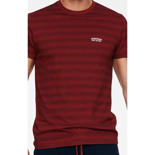 Tide bawełniana piżama męska z krótkim rękawem 40048-33X, Kolor czerwony-wzór, Henderson XL okazyjna cena Intymna