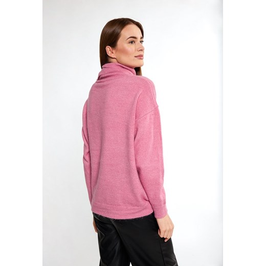 Klasyczny sweter damski z golfem M okazyjna cena MONNARI