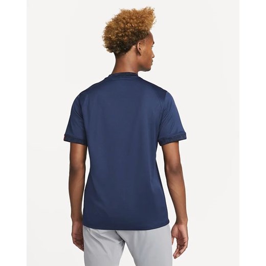 T-shirt męski Nike niebieski z krótkimi rękawami 