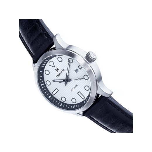 Zegarek automatyczny "Bradford" w kolorze srebrno-czarno-białym Heritor onesize promocja Limango Polska