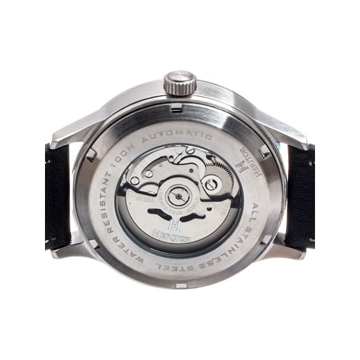 Zegarek automatyczny "Bradford" w kolorze srebrno-czarno-białym Heritor onesize okazyjna cena Limango Polska