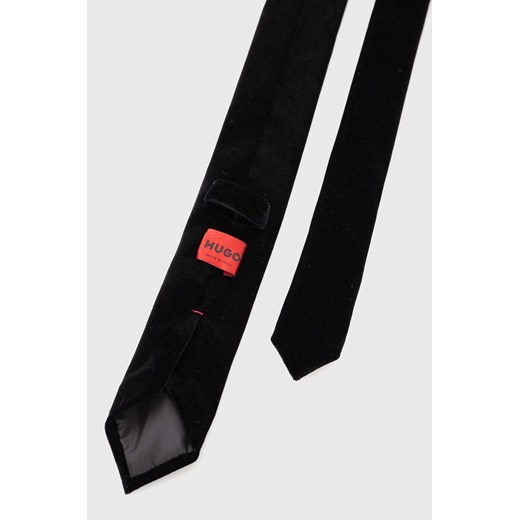 HUGO krawat kolor czarny ONE ANSWEAR.com