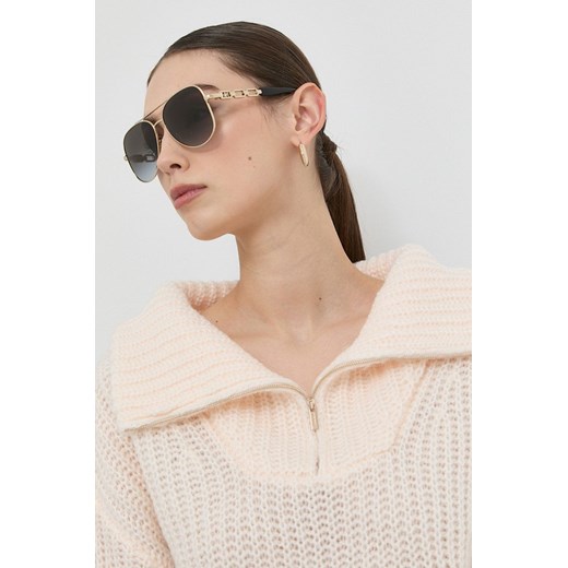 Michael Kors okulary przeciwsłoneczne MK1121 damskie kolor czarny Michael Kors 58 ANSWEAR.com