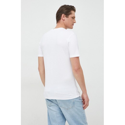BOSS t-shirt bawełniany BOSS ORANGE kolor biały z nadrukiem XL ANSWEAR.com