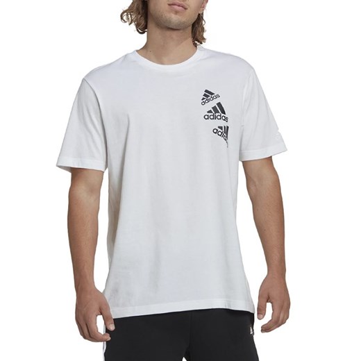 Koszulka adidas Essentials BrandLove HL9386 - biała ze sklepu streetstyle24.pl w kategorii T-shirty męskie - zdjęcie 148037826