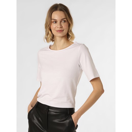 Franco Callegari T-shirt damski Kobiety Dżersej biały jednolity ze sklepu vangraaf w kategorii Bluzki damskie - zdjęcie 148114925