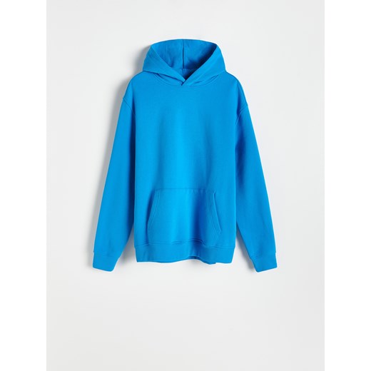 Reserved - PREMIUM Bluza  z bawełny organicznej - Niebieski Reserved M Reserved