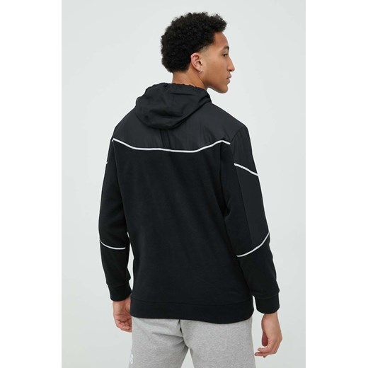 Adidas bluza męska kolor czarny z kapturem gładka L ANSWEAR.com