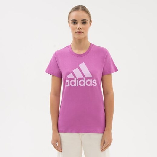 Bluzka damska Adidas Core z okrągłym dekoltem z krótkimi rękawami 