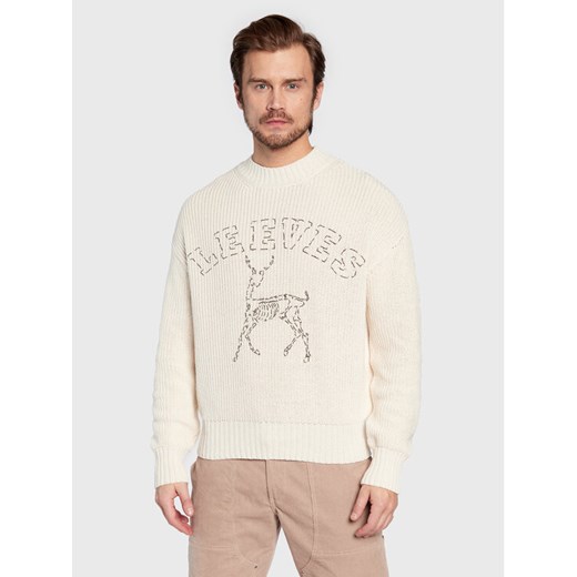 Leeves Sweter Unisex Antelope Écru Regular Fit Leeves XL MODIVO