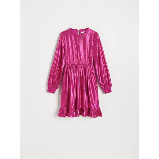 Reserved - Sukienka z długim rękawem - Różowy Reserved 164 (13 lat) Reserved