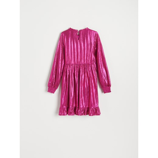 Reserved - Sukienka z długim rękawem - Różowy Reserved 164 (13 lat) Reserved