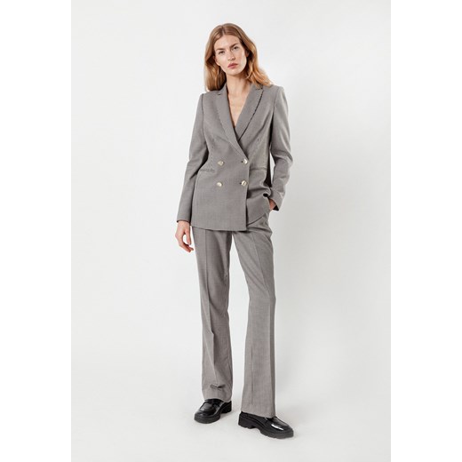 Długie spodnie w kurzą stopkę z wiskozą ze sklepu Molton w kategorii Spodnie damskie - zdjęcie 148190748