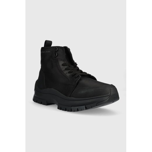 Calvin Klein Jeans buty Hiking Laceup Boot męskie kolor czarny 41 okazja ANSWEAR.com