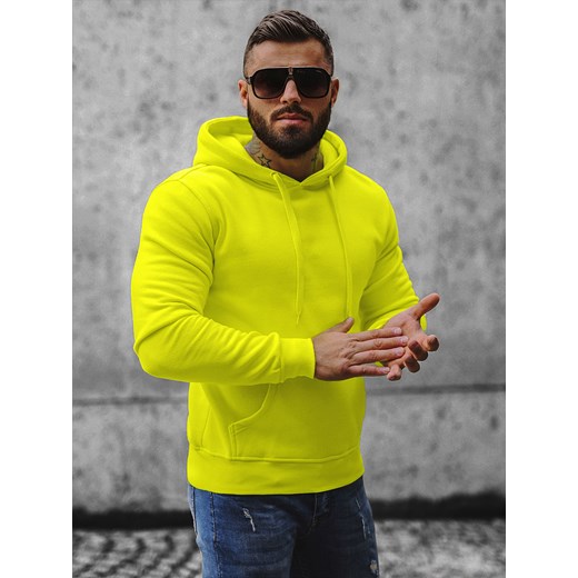 Bluza męska żółto-neonowa OZONEE JS/2009Z Ozonee L promocyjna cena ozonee.pl