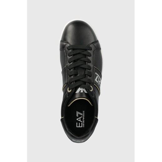 EA7 Emporio Armani sneakersy skórzane kolor czarny X8X102 XK258 M700 39 1/3 ANSWEAR.com