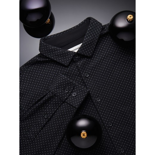 Reserved - Bawełniana koszula slim fit - Czarny Reserved XXL Reserved