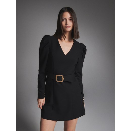 Reserved - Sukienka z paskiem - Czarny Reserved XL Reserved