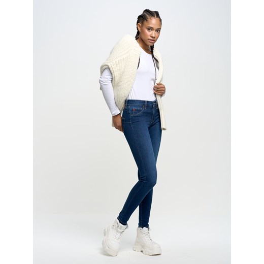 Spodnie jeans damskie leggings push up Amela 359 W26 L32 Big Star