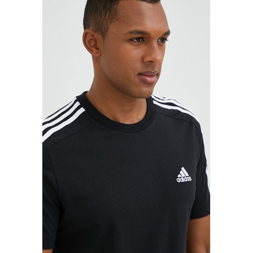 adidas t-shirt bawełniany kolor czarny z aplikacją  IC9334 ze sklepu ANSWEAR.com w kategorii T-shirty męskie - zdjęcie 148276606