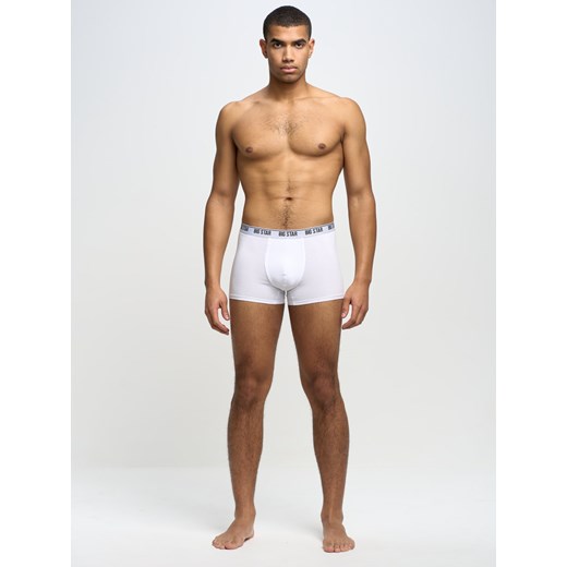 Bokserki męskie bawełniane białe Aragon 101 ze sklepu Big Star w kategorii Majtki męskie - zdjęcie 148279858