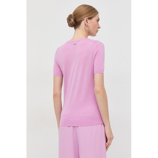 BOSS sweter wełniany damski kolor różowy XS ANSWEAR.com