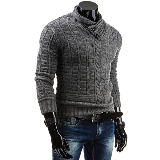 Sweter (wx0506) dstreet szary akryl